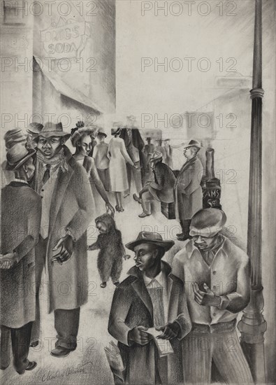 Harlem Street Scene, ca.1935 - 1943.