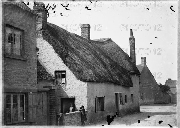 Little Thatched Cottage, Church Street, Eynsham, West Oxfordshire, 1885. Creator: Unknown.