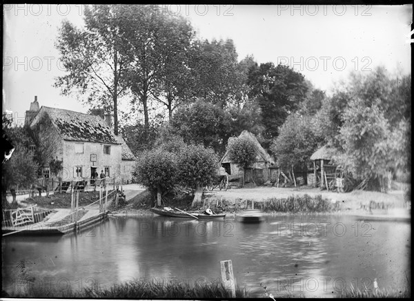 Chequers Inn, Bablock Hythe, Northmoor, West Oxfordshire, Oxfordshire, 1885. Creator: Unknown.