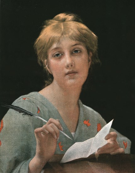 ''"The Letter" after Adolphe Piot', 1890. Creator: Adolphe Piot.