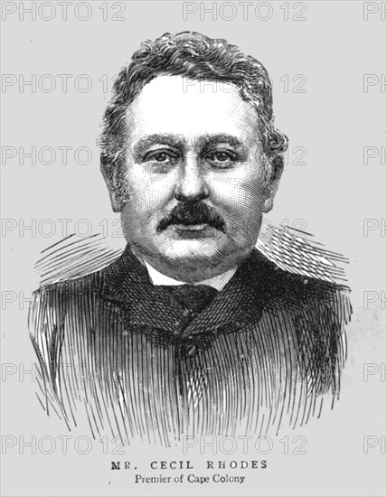 ''Mr Cecil Rhodes, Premier of Cape Colony', 1890. Creator: Unknown.