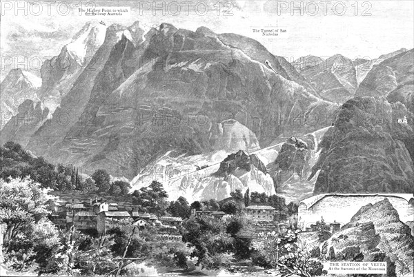 ''The New Swiss Railway Ascending Monte Generoso', 1890. Creator: Unknown.