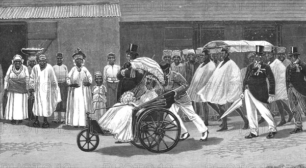 ''Sierra Leone Street Scenes -- "A Marriage in High Life" ', 1890. Creator: Unknown.