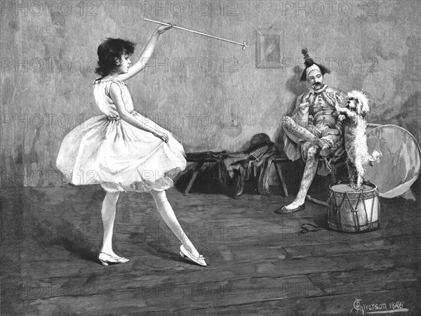 ''"A Dancing Lesson" after C. Maciver Greirson', 1890. Creator: Charles MacIver Grierson.