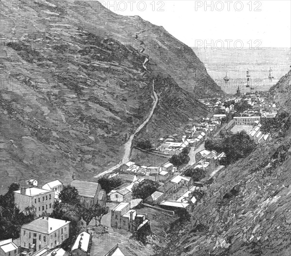 ''A Visit to the Island of St. Helena; Jamestown, from the Side Path, Looking North',1890. Creator: Unknown.