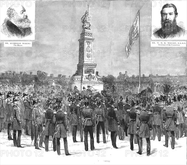 ''The National Armada Tercentenary Commemoration Memorial at Plymouth; The Unveiling Ceremony -- The Creator: Unknown.