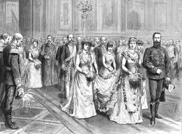 ''The Marriage of Princess Victoria, Daughter of the Empress Frederick, to Prince Adolphus of Schaum Creator: Unknown.