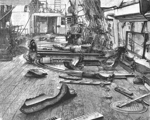 'Explosion on Board HMS "Cordelia", 1891. Creator: Unknown.