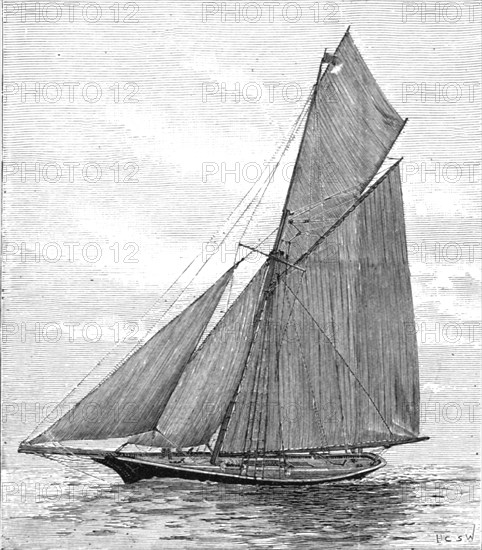 ''The German Emperor's Yacht "Meteor", late "Thistle", 1891. Creator: Unknown.