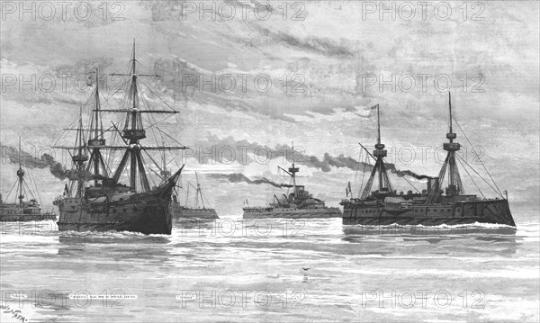 ''The Arrival of the French Fleet in English Waters', 1891. Creator: Joseph Nash.