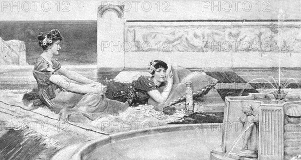 ''Pictures of the Year - IX. "Love in Idleness", after L Alma Tadema, RA, 1891.  Creator: Unknown.