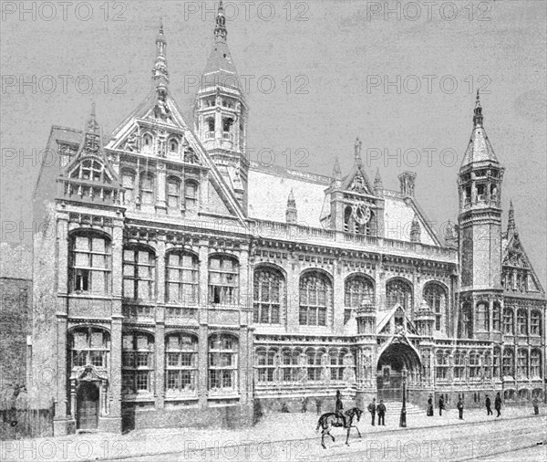 'The New Law Courts at Birmingham, opened by the Prince and Princess of Wales', 1891. Creator: Unknown.