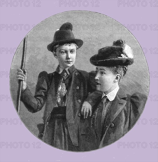 ''The Crown Princess Stefanie and Her Daughter The Archduchess Elizabeth of Austria', 1891. Creator: Unknown.