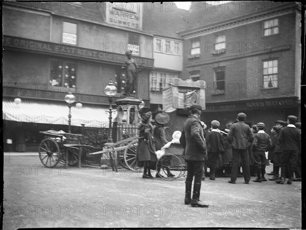 Marlowe Memorial, Buttermarket, Canterbury, Kent, 1904. Creator: Katherine Jean Macfee.