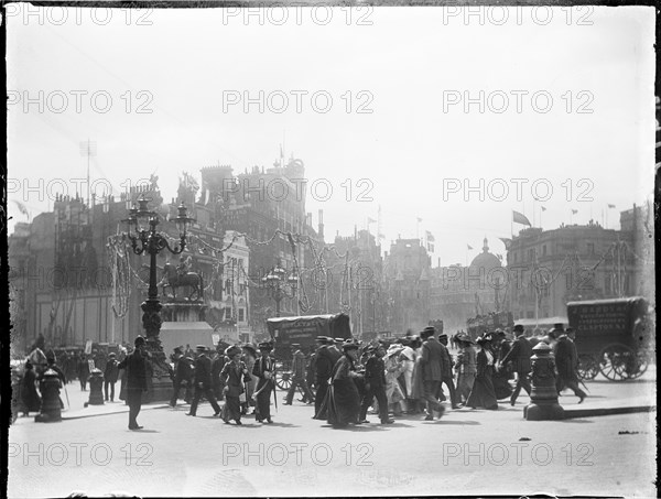 Charing Cross, City of Westminster, London, 1911. Creator: Katherine Jean Macfee.