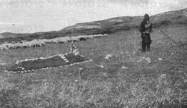 'La guerre aerienne en Macedoine Grecque : un avion ennemi "Descendu" dans le lac amatovo..., 1916. Creator: Unknown.