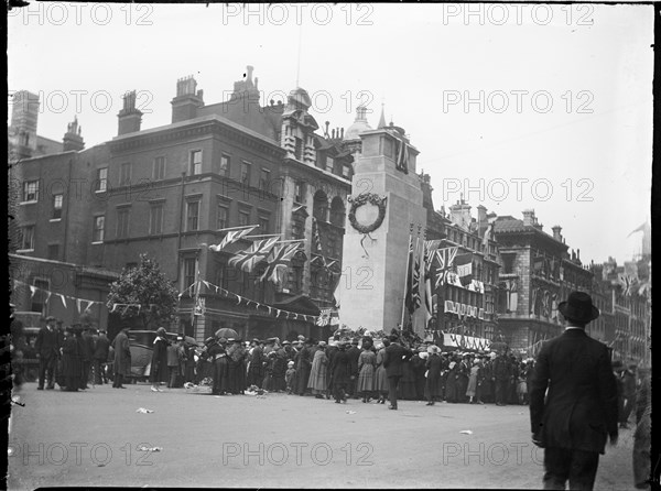 Cenotaph, Whitehall, Westminster, City of Westminster, London, 1919. Creator: Katherine Jean Macfee.