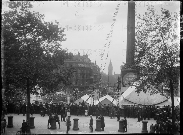 Trafalgar Square, St James, Westminster, City of Westminster, London, 1919. Creator: Katherine Jean Macfee.