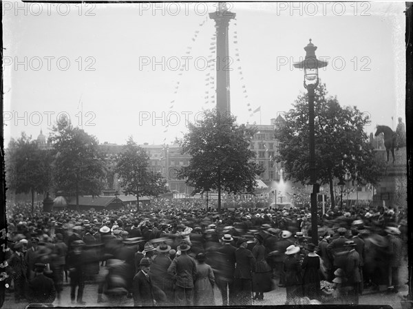 Trafalgar Square, St James, Westminster, City of Westminster, London, 1919. Creator: Katherine Jean Macfee.