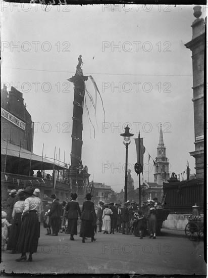 Trafalgar Square, St James, Westminster, City of Westminster, London, 1919. Creator: Katherine Jean Macfee.