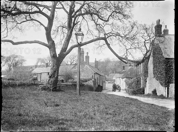 Village Green, Burton Bradstock, West Dorset, Dorset, 1922. Creator: Katherine Jean Macfee.