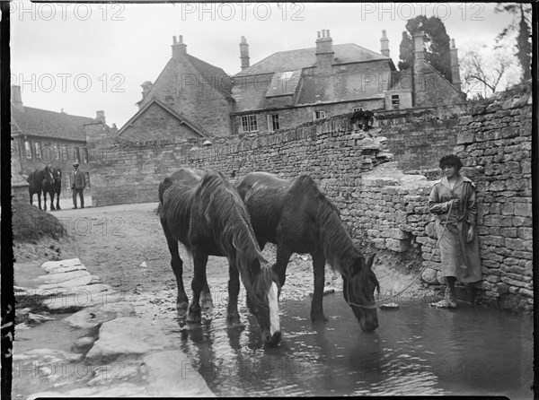 Burford, West Oxfordshire, Oxfordshire, 1924. Creator: Katherine Jean Macfee.