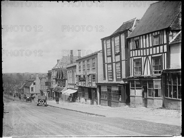 121-123 High Street, Burford, West Oxfordshire, Oxfordshire, 1924. Creator: Katherine Jean Macfee.