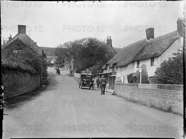 Main Street, Chideock, West Dorset, Dorset, 1925. Creator: Katherine Jean Macfee.