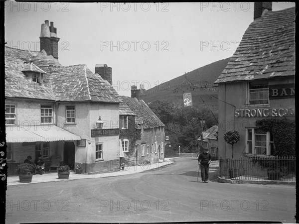 Corfe Castle, Purbeck, Dorset, 1927. Creator: Katherine Jean Macfee.