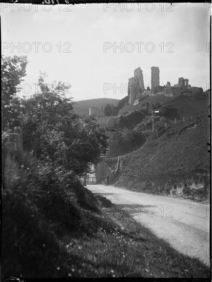 Corfe Castle, Corfe Castle, Purbeck, Dorset, 1927. Creator: Katherine Jean Macfee.