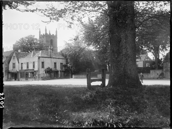 Market Square, Stow-on-the-Wold, Cotswold, Gloucestershire, 1928. Creator: Katherine Jean Macfee.