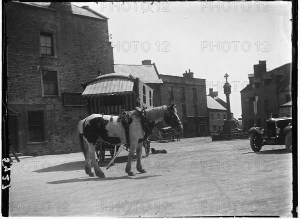 Market Square, Stow-on-the-Wold, Cotswold, Gloucestershire, 1928. Creator: Katherine Jean Macfee.