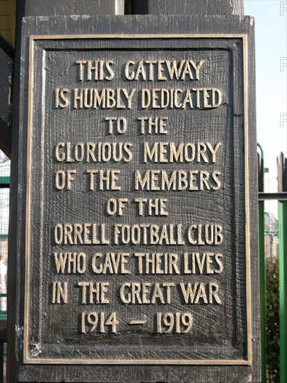 Orrell Mount Park, Memorial Lych Gate, Orrell, Sefton, 2003-2007. Creator: Simon Inglis.