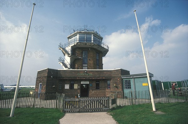 Barton Aerodrome, Control Tower, Liverpool Road, Eccles, Salford, 2004. Creator: Simon Inglis.