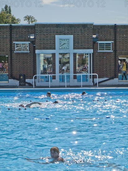 Brockwell Lido, Dulwich Road, Brockwell Park, Lambeth, London, 2012. Creator: Simon Inglis.