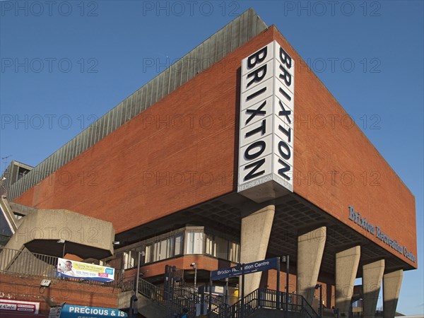 Brixton Recreation Centre, Brixton, Lambeth, Greater London Authority, 2012. Creator: Simon Inglis.