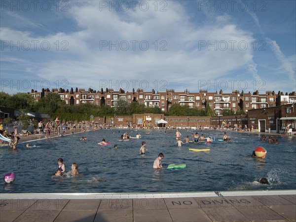 Parliament Hill Fields Lido, Gordon House Road, Gospel Oak, Camden, London, 2012. Creator: Simon Inglis.