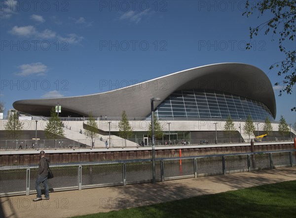 London Aquatics Centre, Carpenters Road, Queen Elizabeth Olympic Park, Newham, London, 2014. Creator: Simon Inglis.