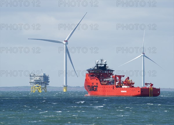 Westermost Rough Wind Farm, 2015. Creator: Alun Bull.