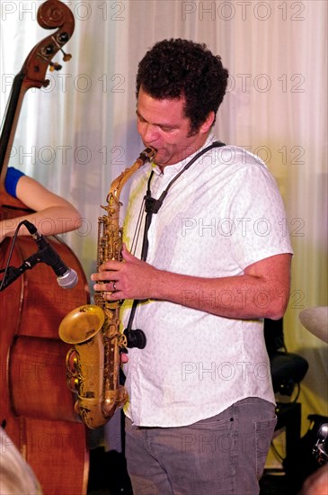 Greg Ward, Linda May Han Oh Quartet, Watermill Jazz Club, Dorking, Surrey, 26 Oct. 2021. Creator: Brian O'Connor.