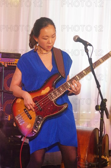 Linda May Han Oh, Linda May Han Oh Quartet, Watermill Jazz Club, Dorking, Surrey, 26 Oct 2021. Creator: Brian O'Connor.