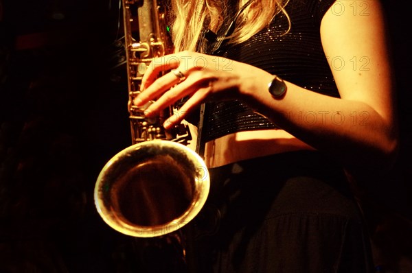 Emma Rawicz, Emma Rawicz Quintet, Verdict Jazz Club, Brighton, East Sussex, 2022. Creator: Brian O'Connor.