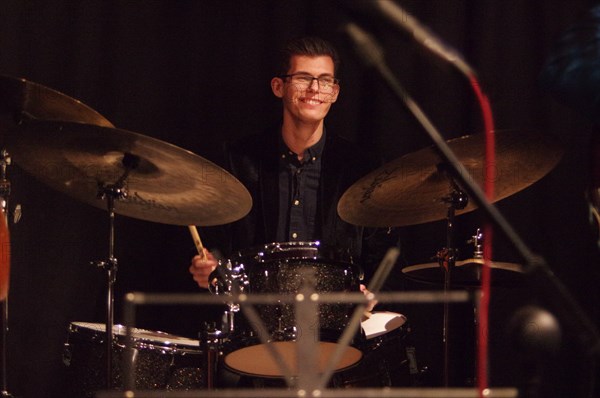 Joel Barford, Nigel Price Quartet, Verdict Jazz Club, Brighton, East Sussex, 2022. Creator: Brian O'Connor.