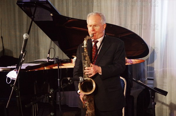 Scott Hamilton, Scott Hamiltpn Quartet, Watermill Jazz Club, Dorking, Surrey, 2022. Creator: Brian O'Connor.