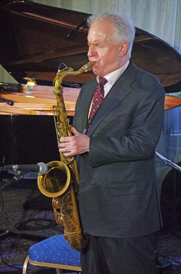 Scott Hamilton, Scott Hamiltpn Quartet, Watermill Jazz Club, Dorking, Surrey, 2022. Creator: Brian O'Connor.