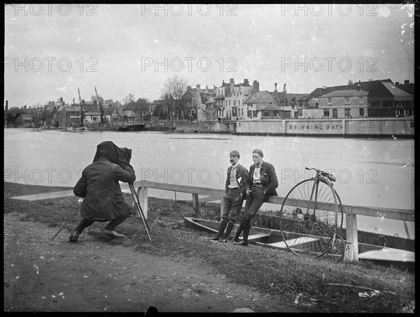 Bank of the River Thames, London, c1890.