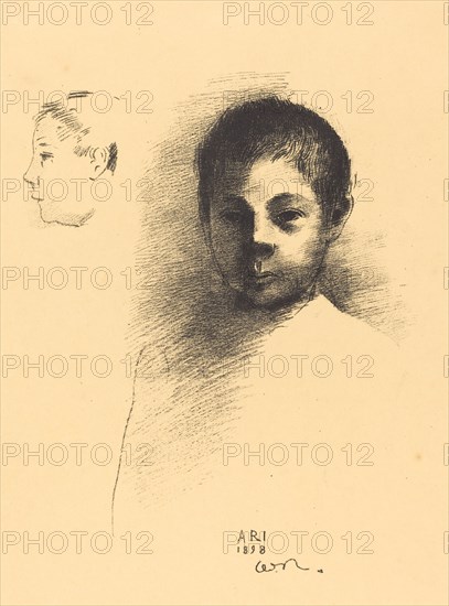 Ari, 1898. Creator: Odilon Redon.