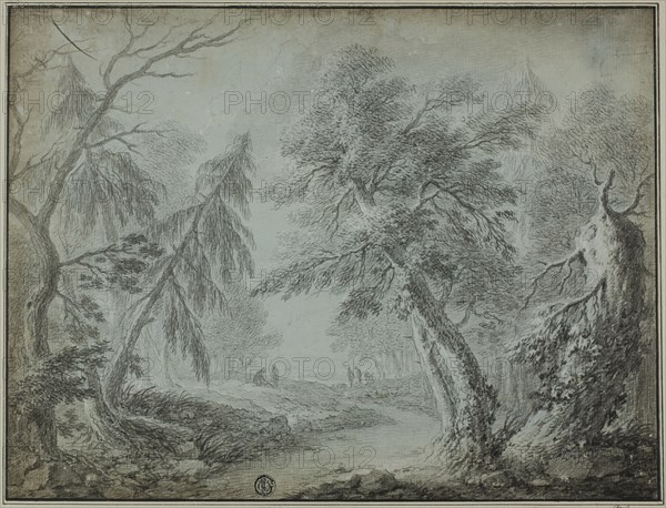Forest with Stream and Figures, n.d.