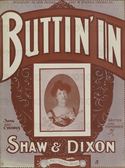 'Buttin' in', 1901. Creator: Unknown.