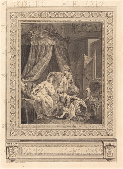 Le lever, 1771. Creator: Jean Massard.